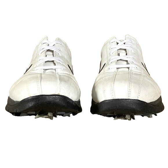 Nike Golf Shoes Sport Performance 307414 White Bicycle Toe 9 Men Removable Spike - Picture 9 of 14